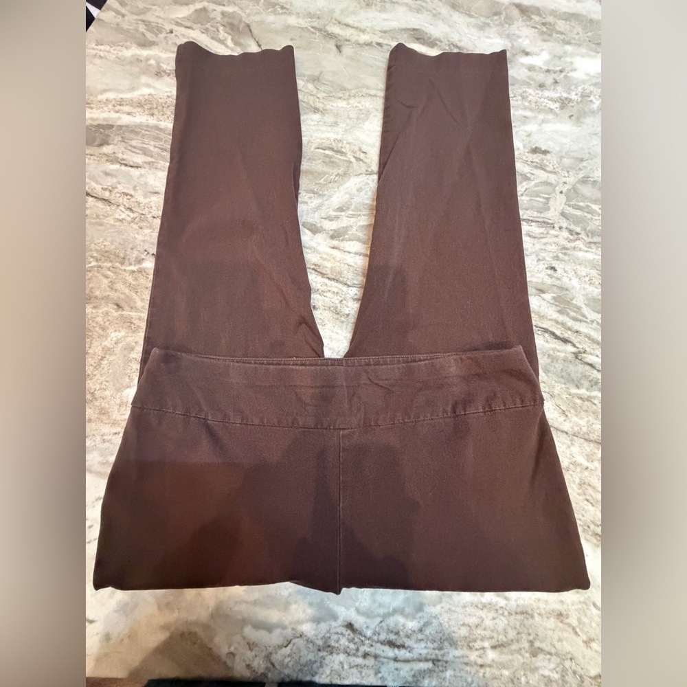 Chico’s Fabulously Slimming Pants Size 2 Short Brown Stretch Straight Leg